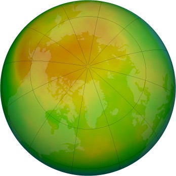 Arctic ozone map for 2001-05